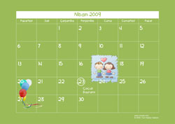Çocuk Takvimi Nisan 2009