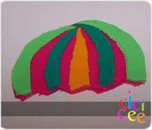 Oyun Hamurundan Renkli Şemsiye Yapımı
