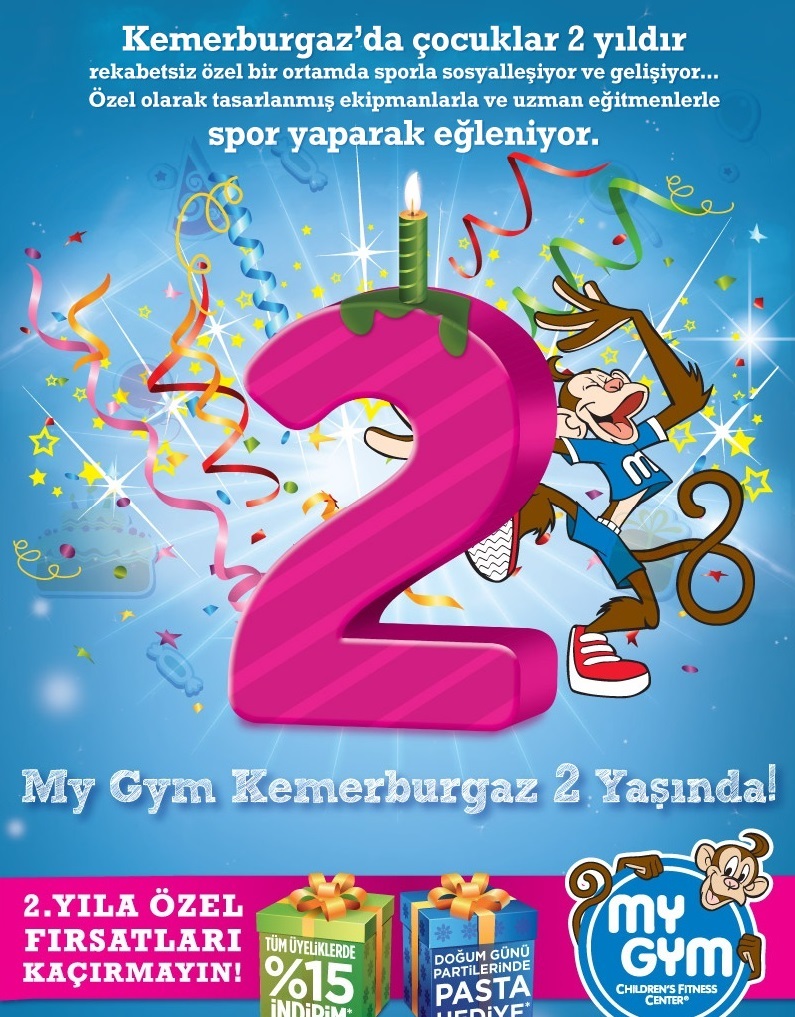 My Gym Kemerburgaz 2. Yıl İndirimleri Cicicee