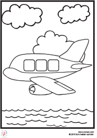 Uçak Boyama Sayfaları