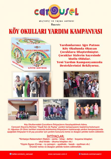 Carousel Köy Okulları Yardım Kampanyası