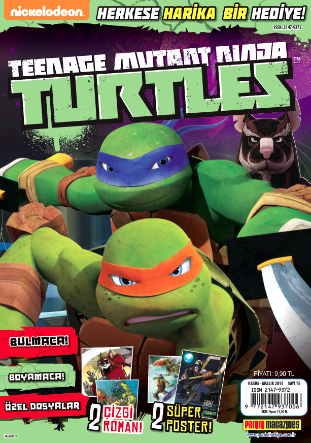 Teenage Mutant Ninja Turtles Dergisi Kasım 2015